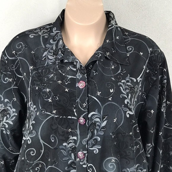 Willow Ridge Women's Button Down Collared Light Jacket ~ Sz XL ~ Long Sleeve - Picture 3 of 4